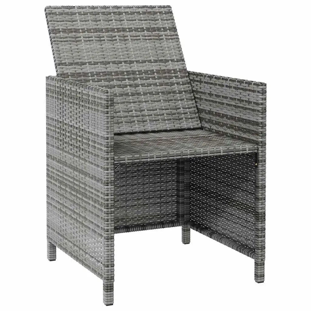 Outdoor Garden Chair and Stool Set 4 Piece Patio Seating with Cushions