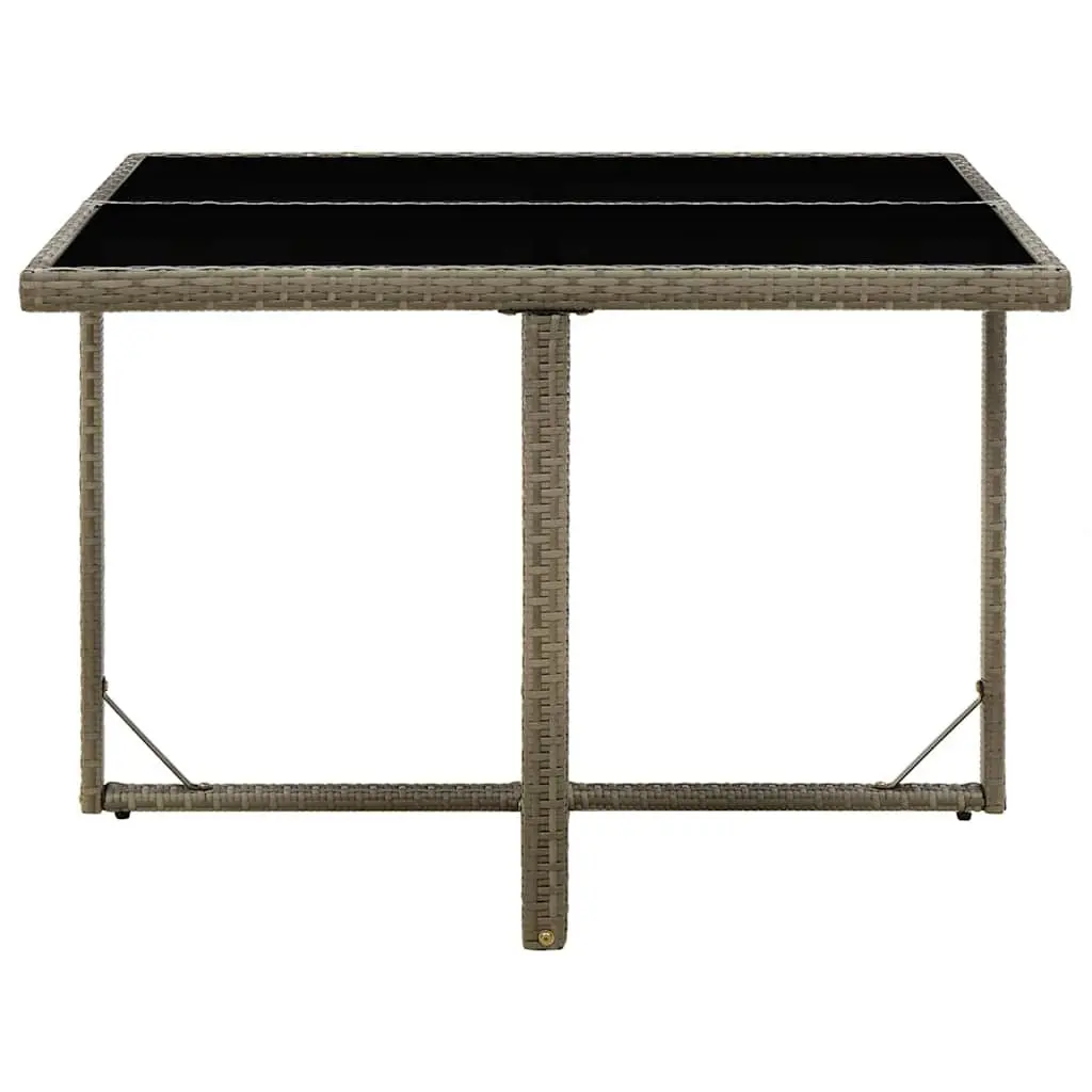 Garden Dining Table 109x107x74cm in Grey