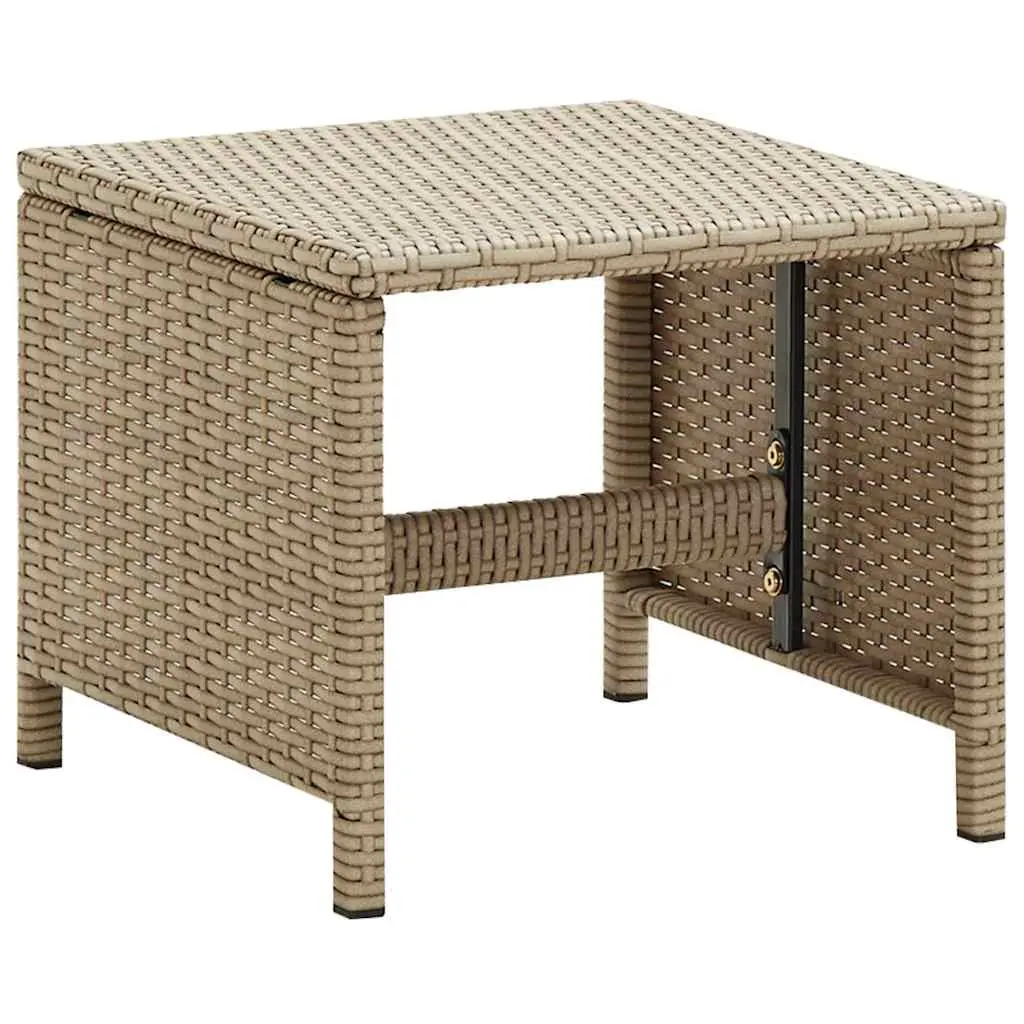 Outdoor Garden Stools Set 4 pcs Footrest Beige