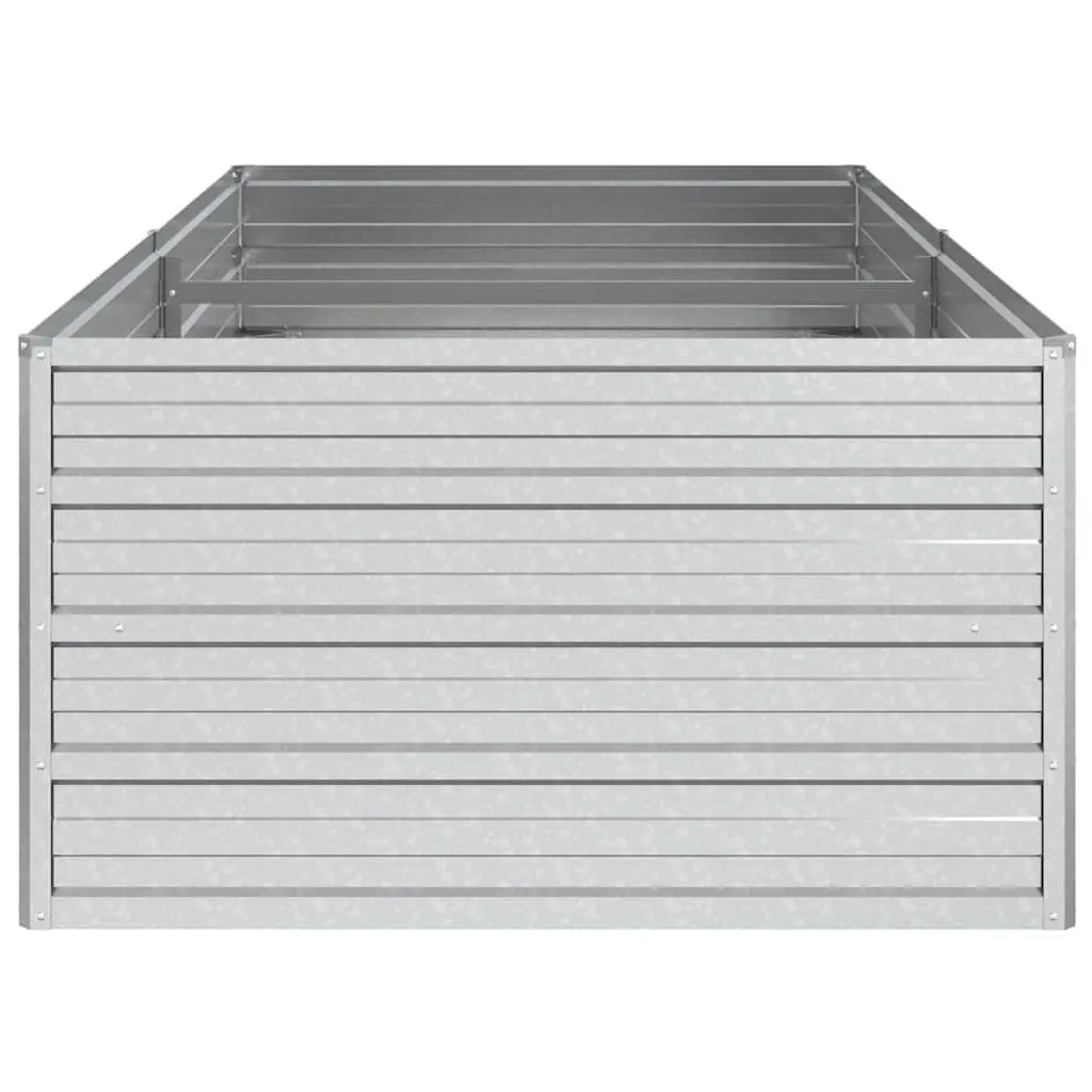 Galvanized Steel Raised Bed Planter for Vegetables Herbs Flowers 160x80x45cm Silver