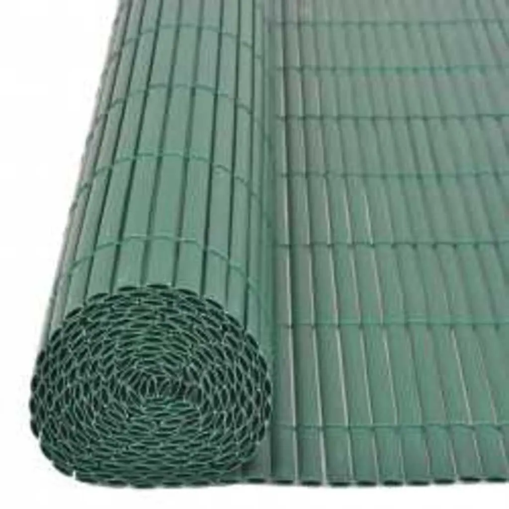 Double-Sided Garden Fence Panel 110x400cm Green