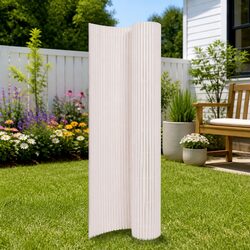 Reliable White Garden Fence Panel 110x500cm for Outdoor Decor