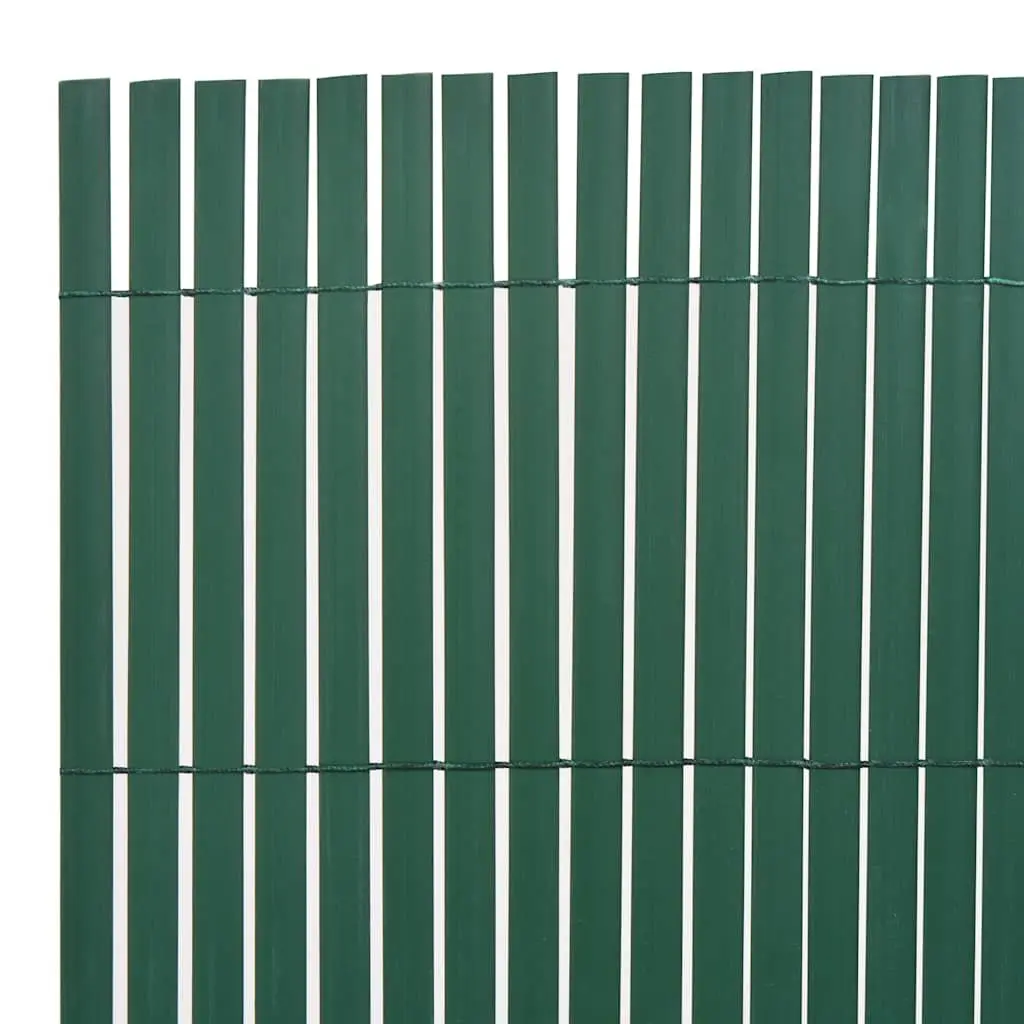 Double-Sided Garden Fence Panel Decorative Barrier 110x500 cm Green