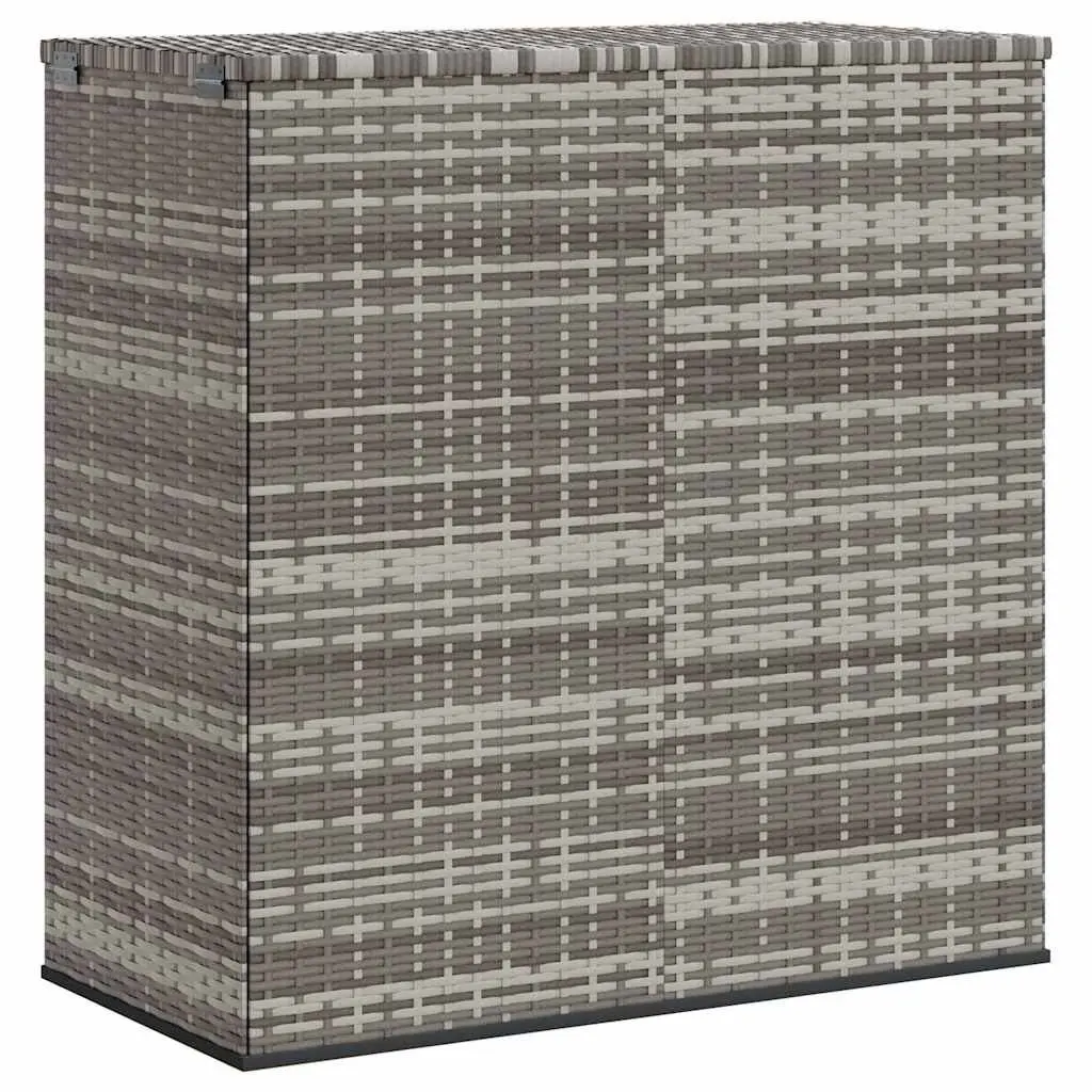 Garden Storage Cushion Box PE Rattan Indoor Outdoor 100x49x103.5cm Grey