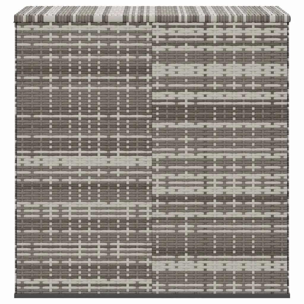 Garden Storage Cushion Box PE Rattan Indoor Outdoor 100x49x103.5cm Grey