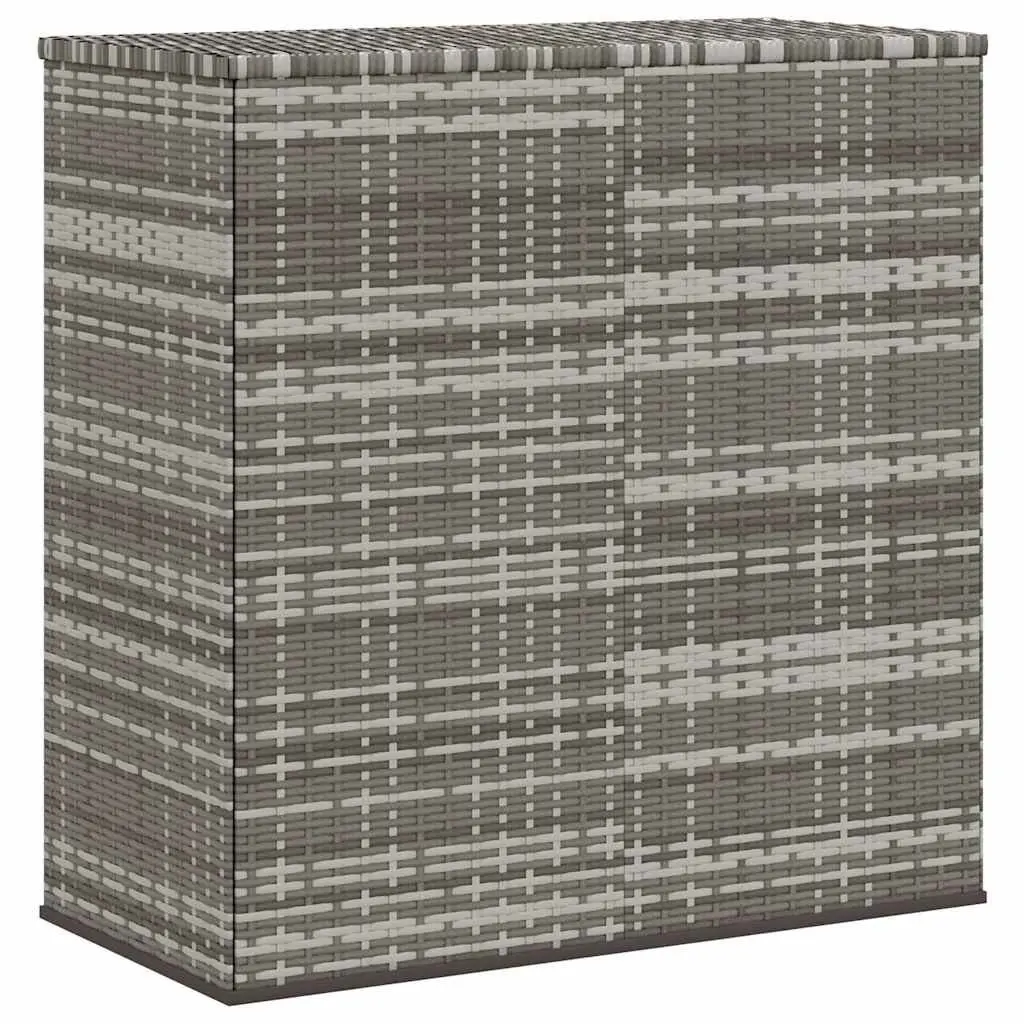 Garden Storage Cushion Box PE Rattan Indoor Outdoor 100x49x103.5cm Grey