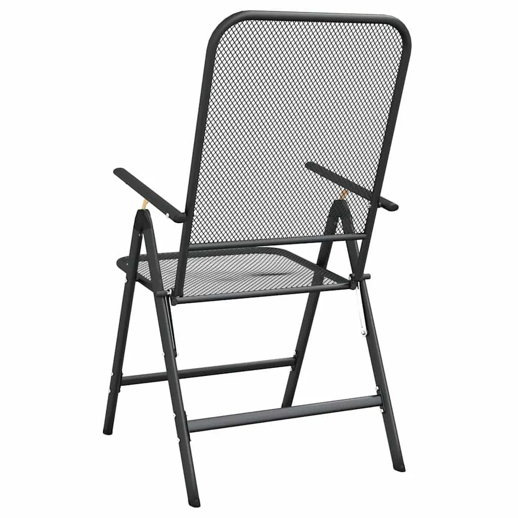 Folding Garden Chairs, 2 Pcs