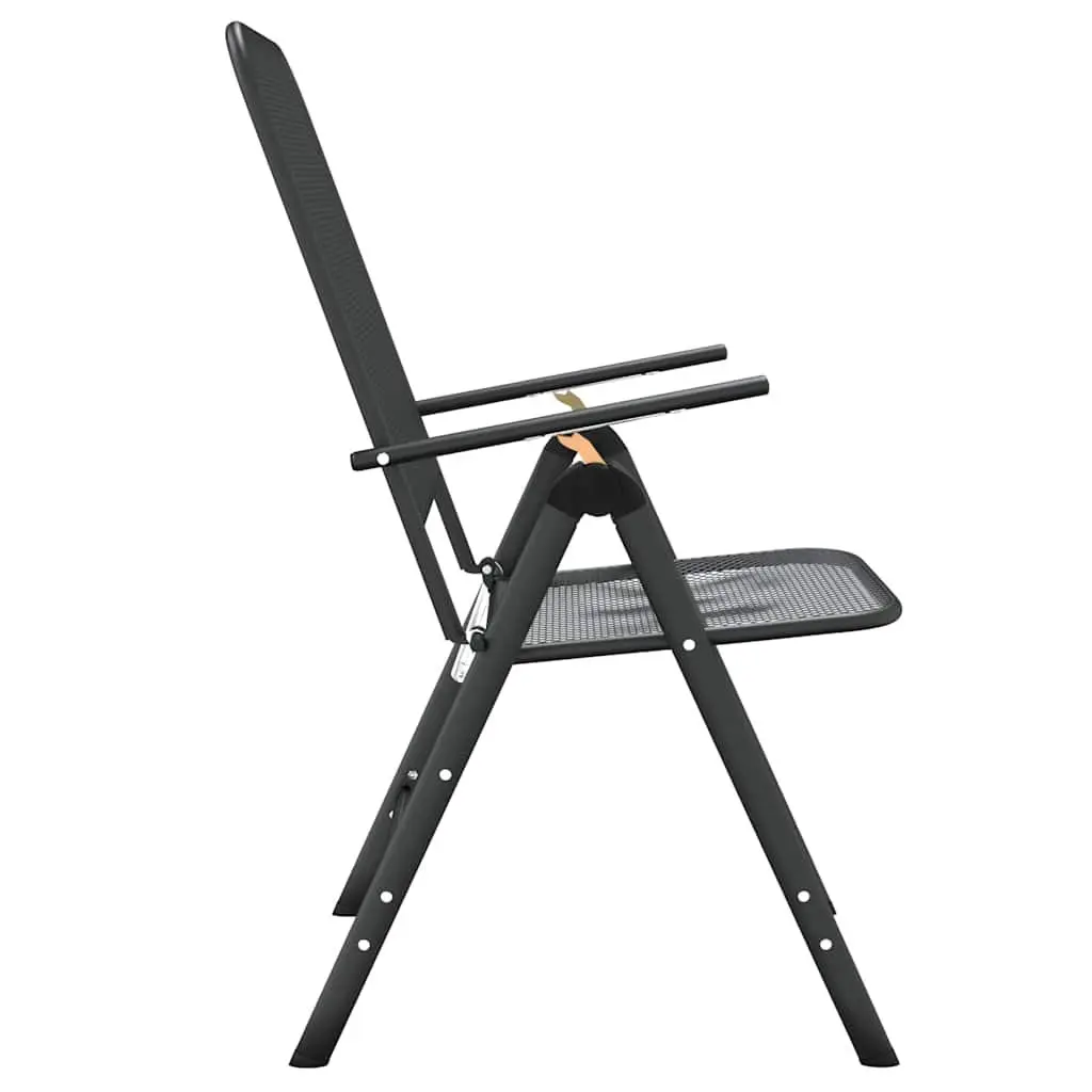 Folding Garden Chairs, 2 Pcs