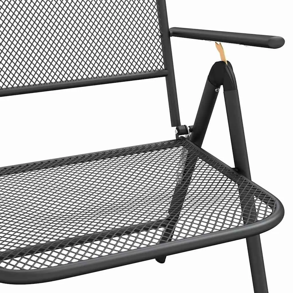 Folding Garden Chairs, 2 Pcs