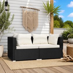 Comfortable 2-Seater Sofa: Practical Outdoor Solution