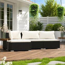 Reliable Outdoor Garden Lounge Set: 4-Piece Comfort