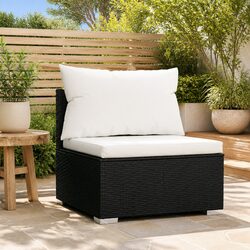 Reliable Outdoor Middle Sofa with Cushions