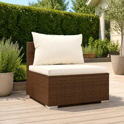 Comfortable Brown Modular Sofa for Lasting Outdoor Use