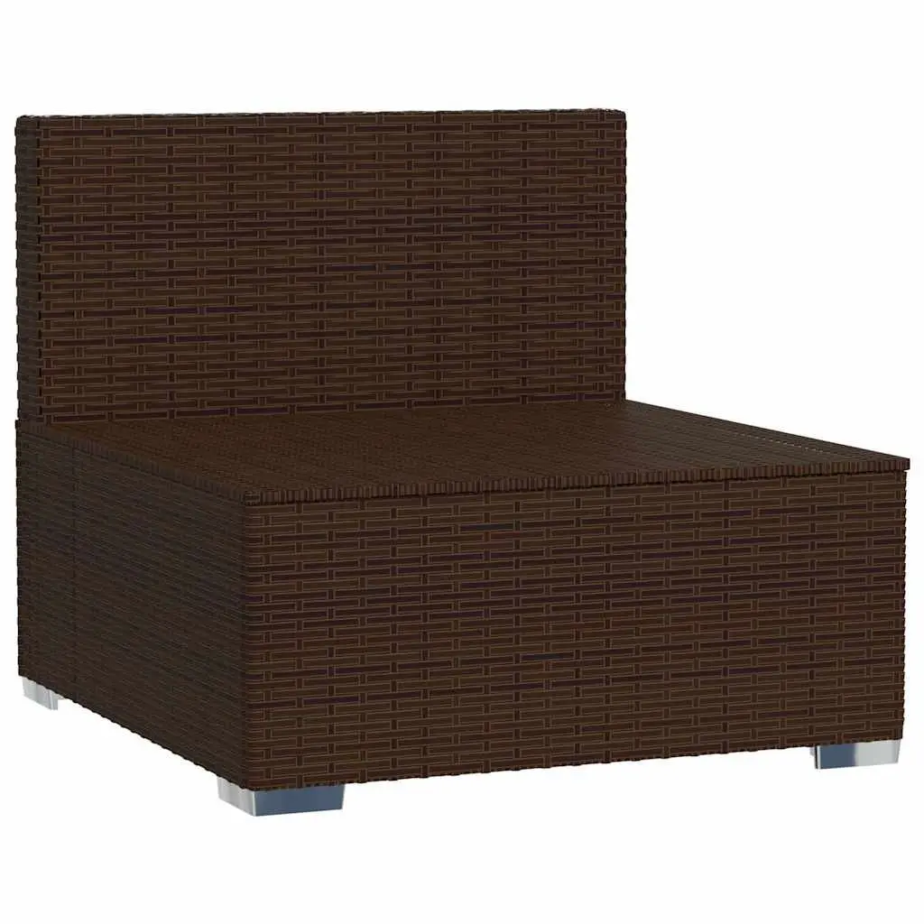 Brown Modular Sofa for Lasting Outdoor Use