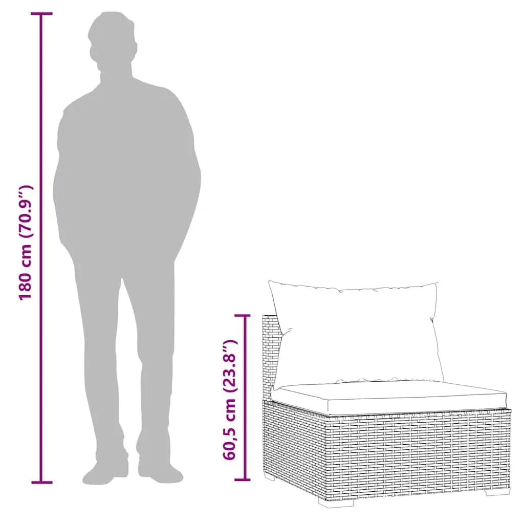 Brown Modular Sofa for Lasting Outdoor Use
