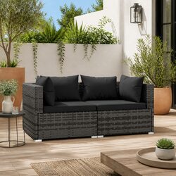Practical Grey Rattan Outdoor Sofa for Comfort and Style