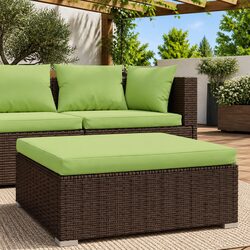 Reliable Garden Footrest Ottoman with Cushioned Comfort