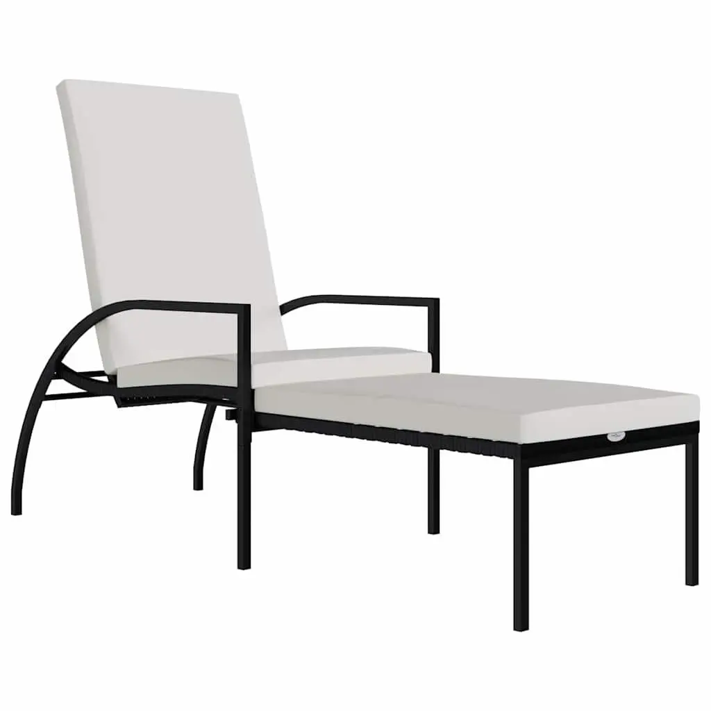 Sun Lounger with Footrest Adjustable Backrest Outdoor Garden Patio Lounge Chair
