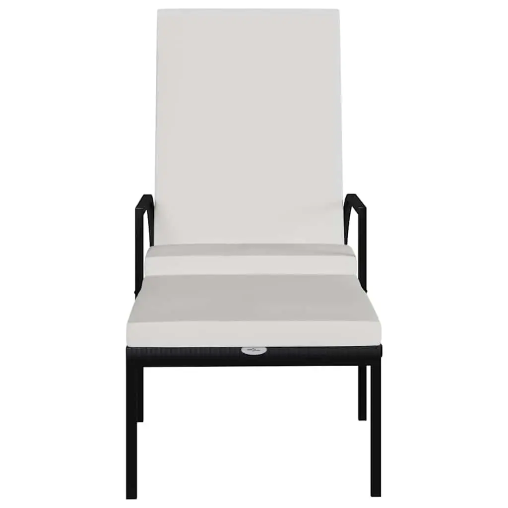 Sun Lounger with Footrest Adjustable Backrest Outdoor Garden Patio Lounge Chair