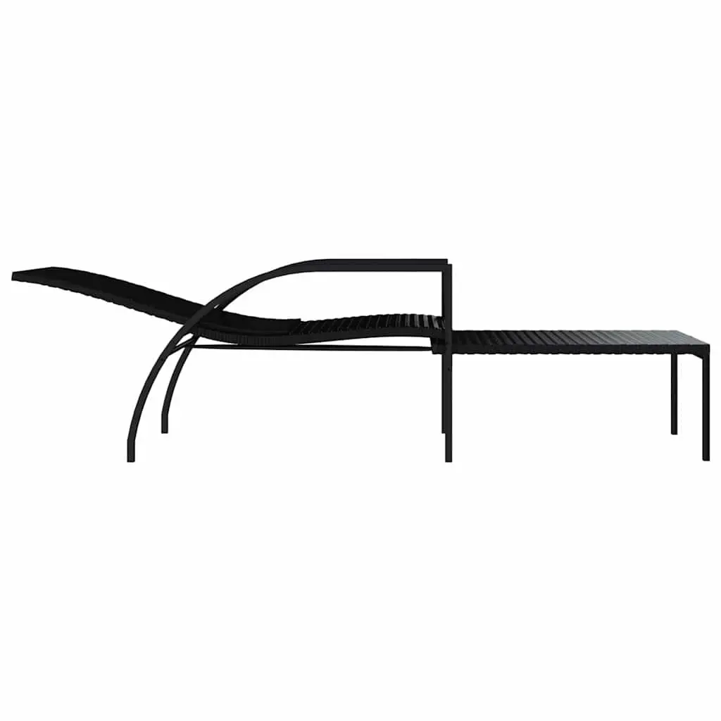Sun Lounger with Footrest Adjustable Backrest Outdoor Garden Patio Lounge Chair