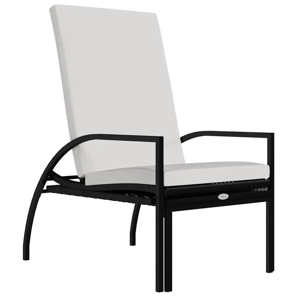 Sun Lounger with Footrest Adjustable Backrest Outdoor Garden Patio Lounge Chair