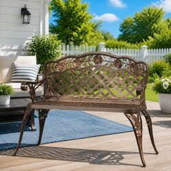 Reliable Brown Outdoor Bench for Comfort and Style