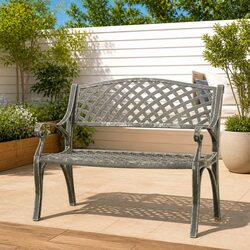 Weather-Resistant Garden Bench 102cm in Green