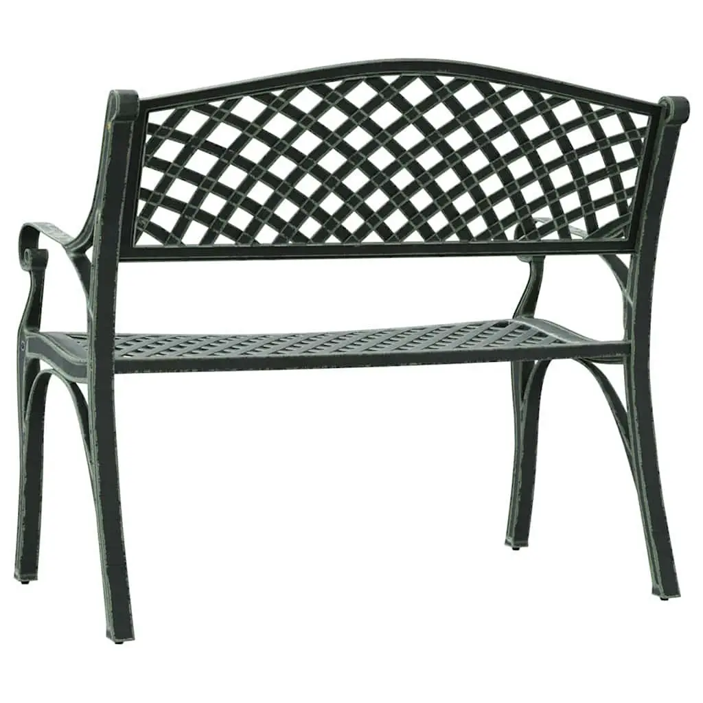 Garden Bench Outdoor Seating 102cm Weather Resistant Green
