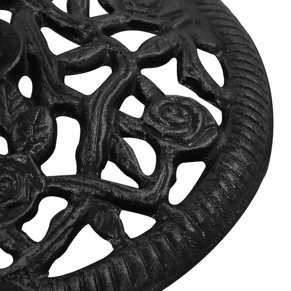 Umbrella Base Black Heavy Duty Cast Iron Outdoor Garden Patio Stand 48 x 48 x 33 cm