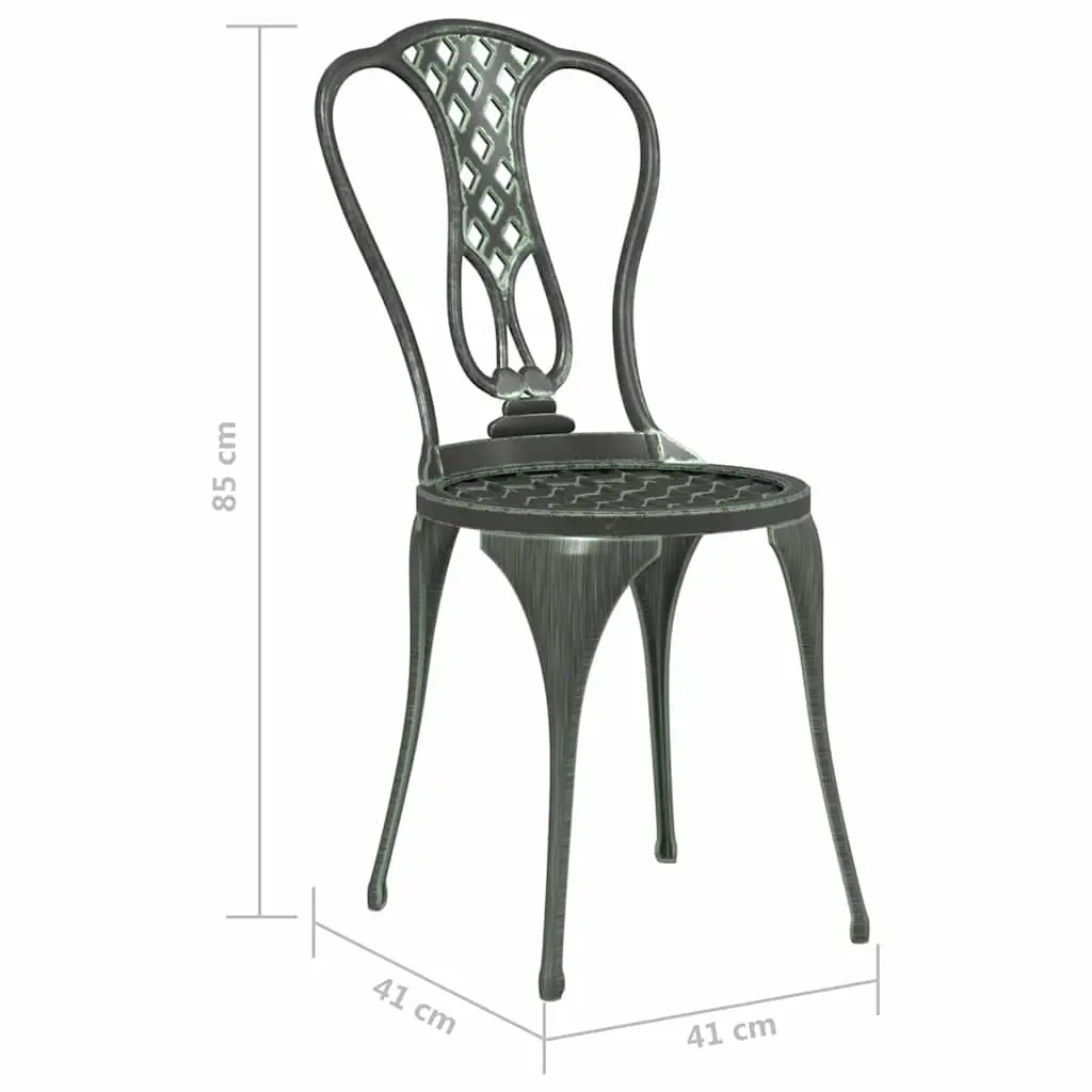 Outdoor Bistro Set with Floral Charm