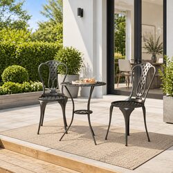 Quality 3 Piece Bistro Set with Floral Design