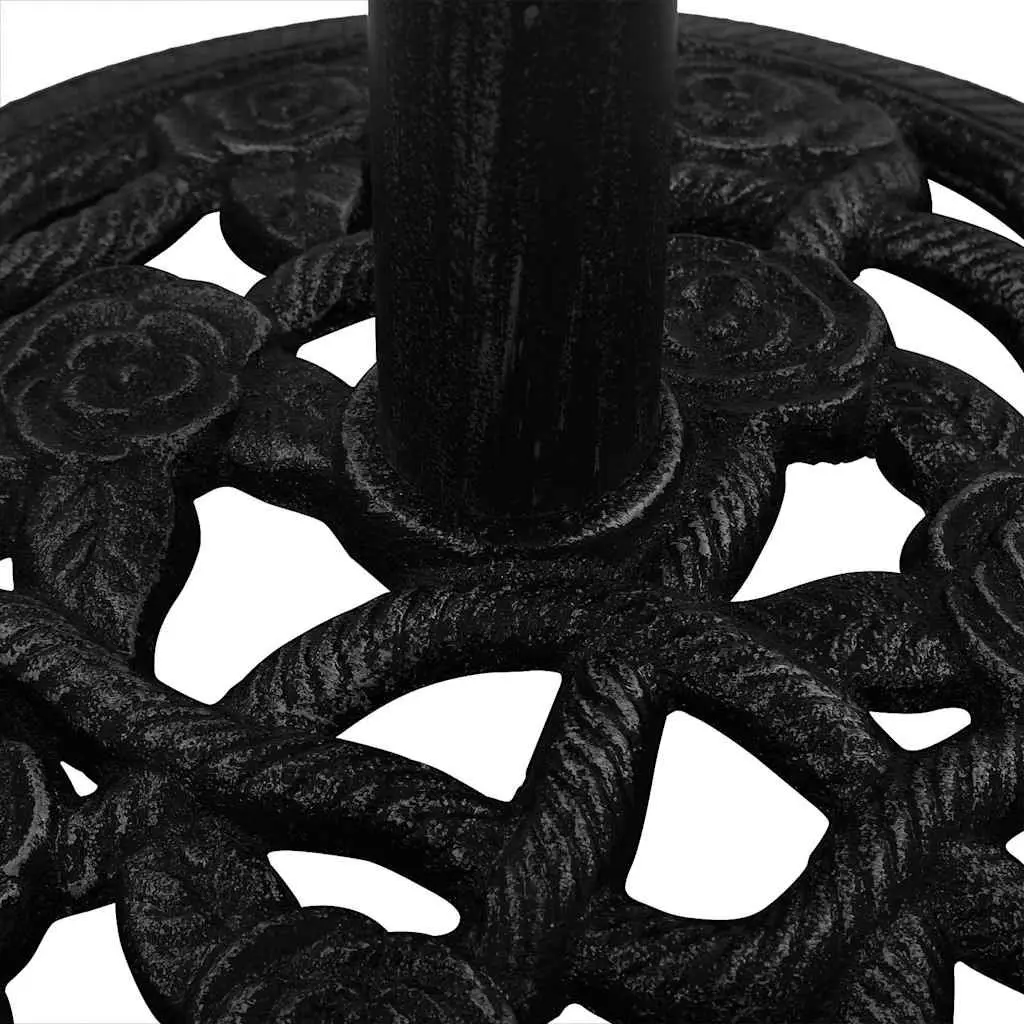 Umbrella Base Cast Iron Heavy Duty 40x40x32 cm Black