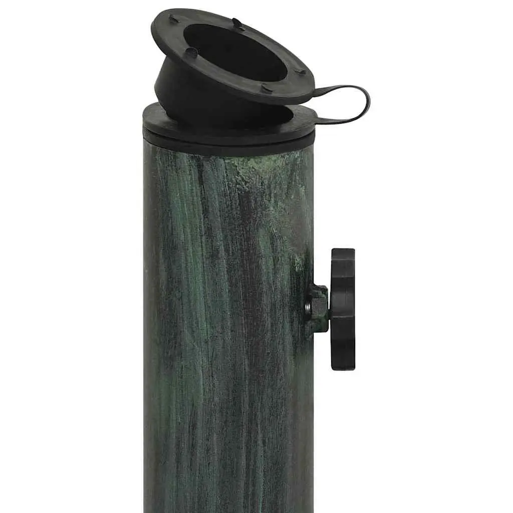 Umbrella Base Cast Iron Green Outdoor Garden Patio Stand Parasol Holder 44 x 44 x 31 cm