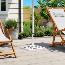 Reliable White Umbrella Base 44x44x31cm Heavy-Duty