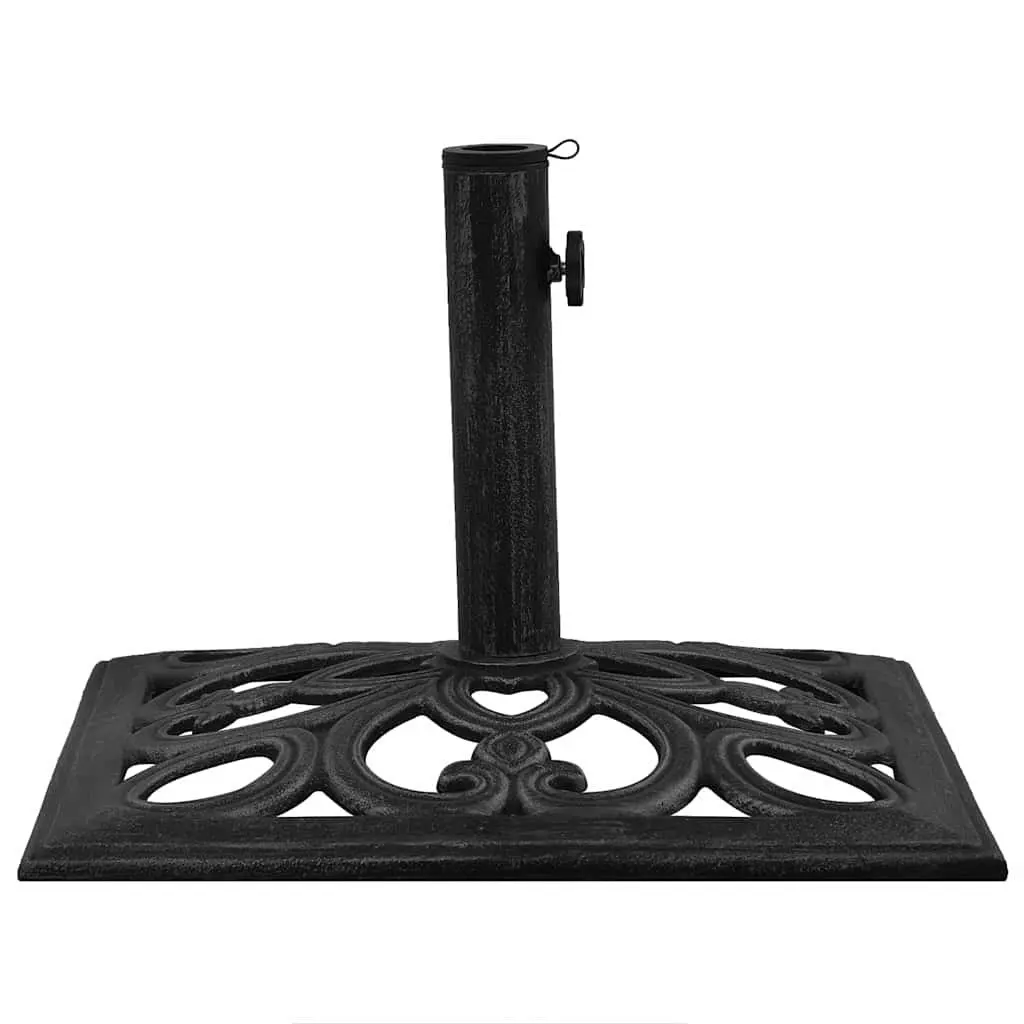 Umbrella Base Cast Iron Black Heavy Duty Outdoor Garden Patio Stand 47 x 47 x 33 cm