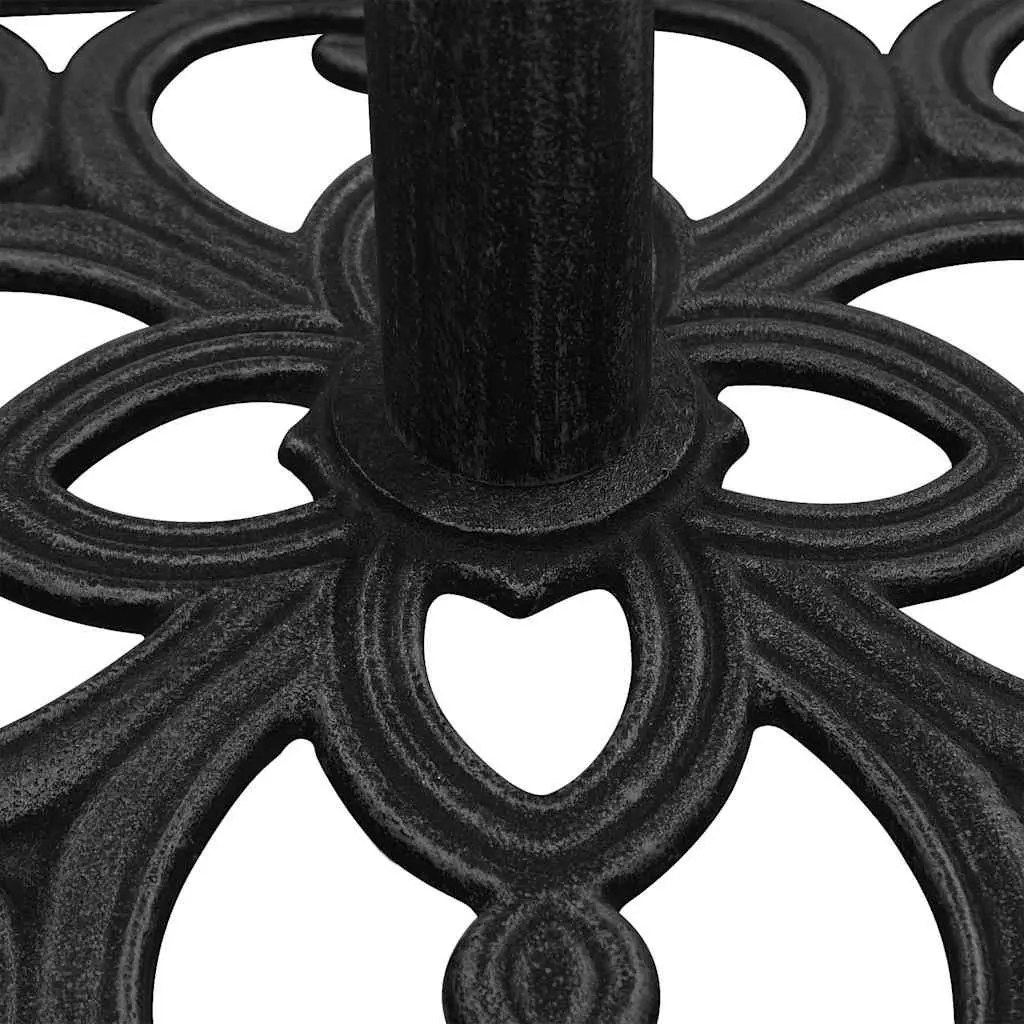 Umbrella Base Cast Iron Black Heavy Duty Outdoor Garden Patio Stand 47 x 47 x 33 cm