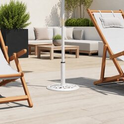 Reliable and Elegant White Umbrella Base