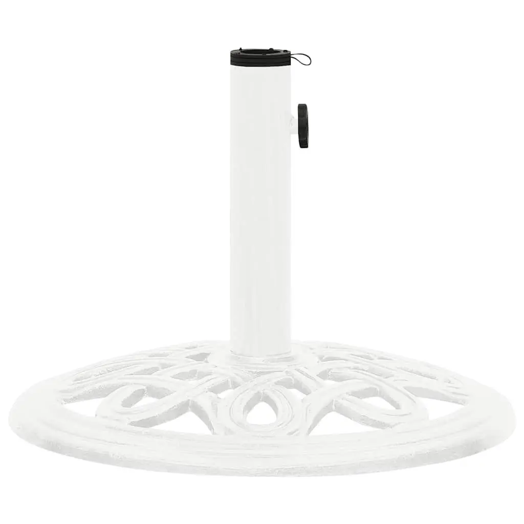 Umbrella Base Cast Iron White 40x40x32cm Outdoor Garden Patio Stand