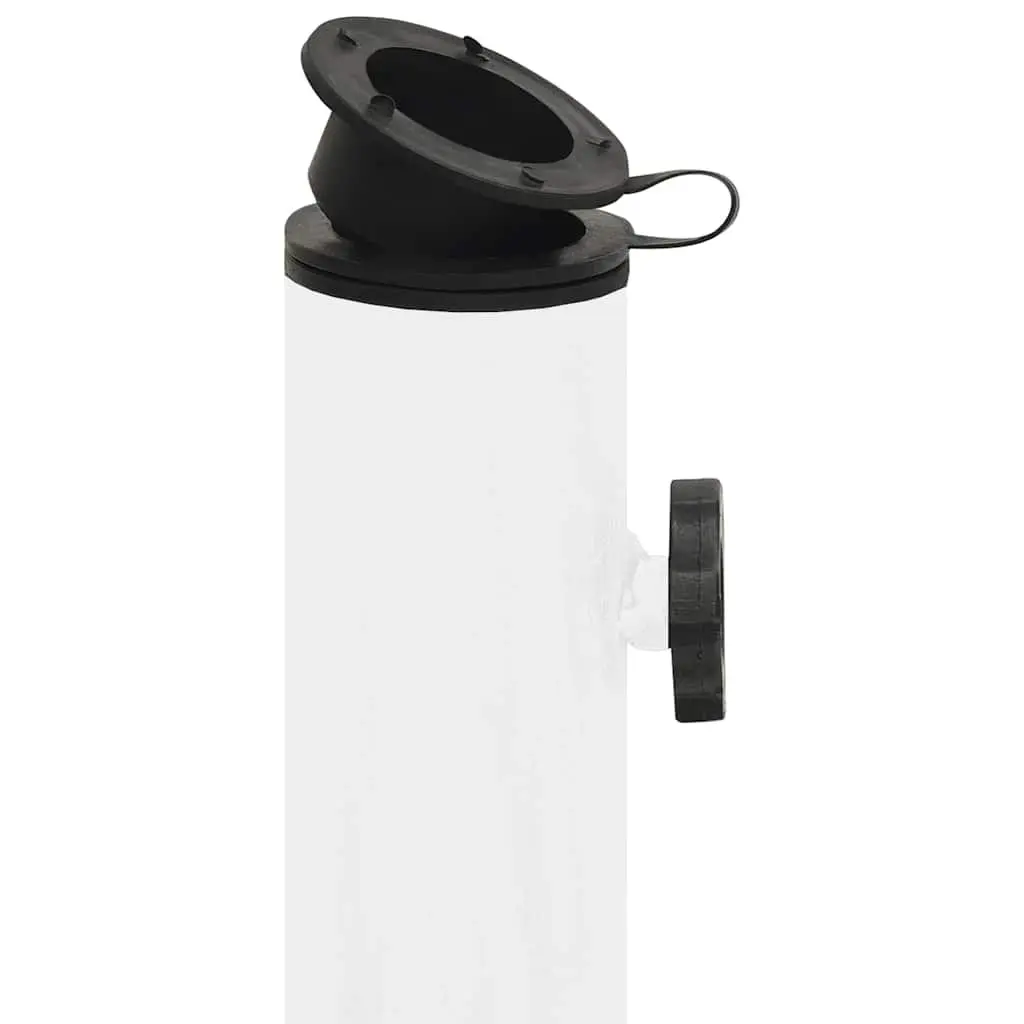 Umbrella Base Cast Iron White 40x40x32cm Outdoor Garden Patio Stand