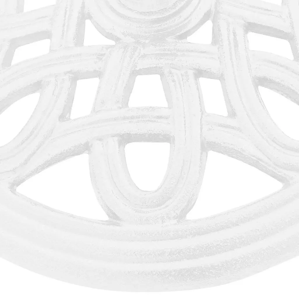 Umbrella Base Cast Iron White 40x40x32cm Outdoor Garden Patio Stand