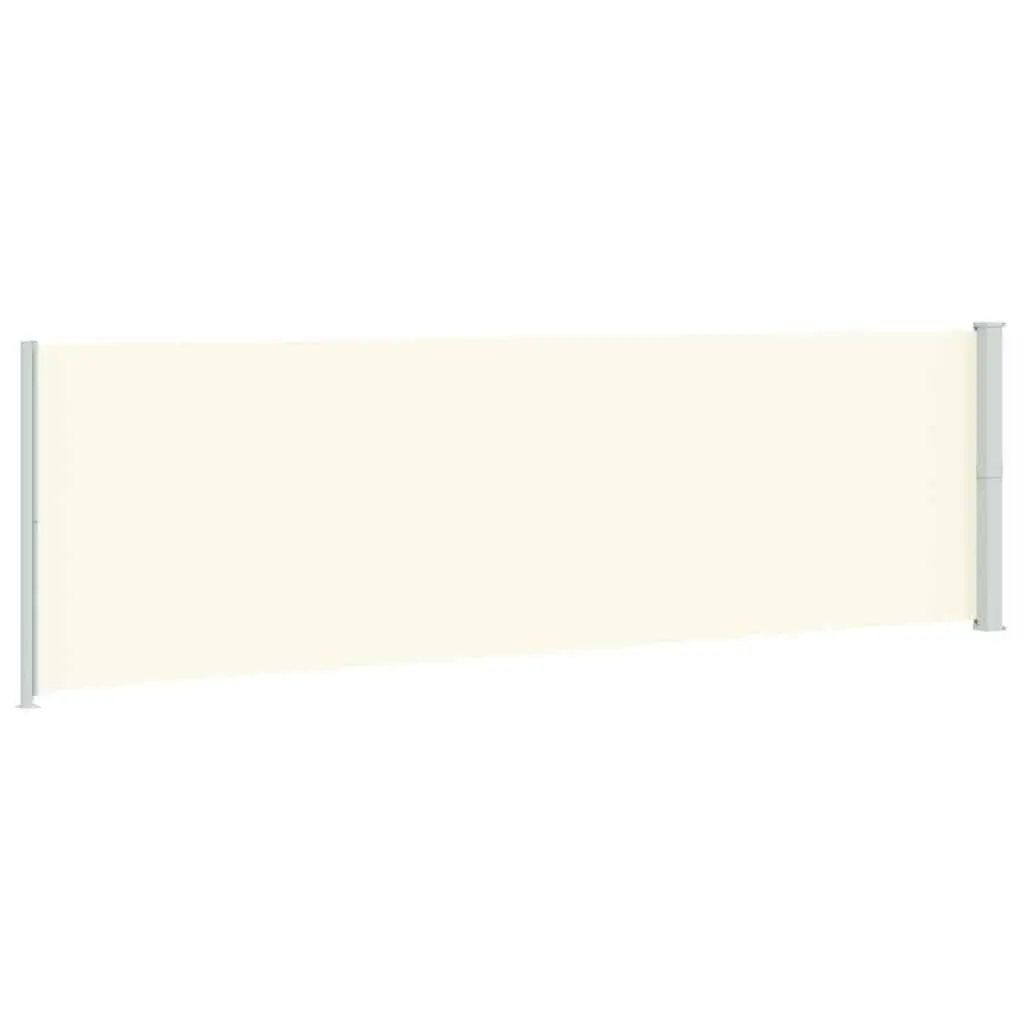 Outdoor Garden Shade Screen Retractable 180cm x 600cm Cream Patio Awning