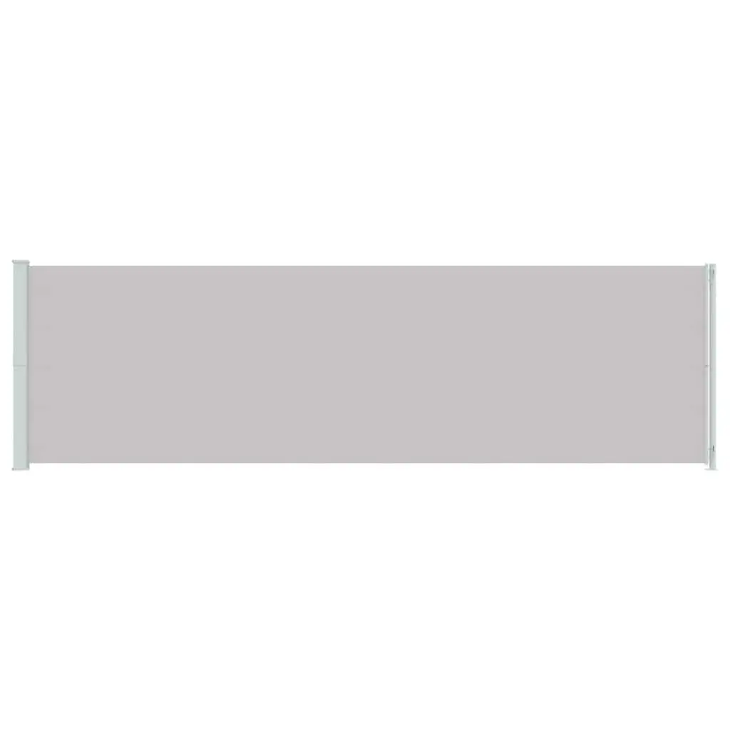 Side Awning Privacy Shade 180x600cm Grey Outdoor Patio Screen