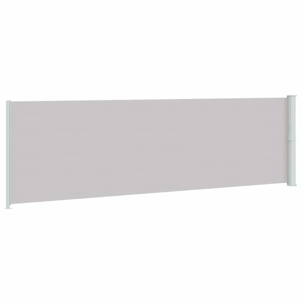 Side Awning Privacy Shade 180x600cm Grey Outdoor Patio Screen