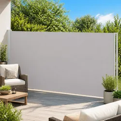 Reliable Retractable Side Awning 220x600cm in Grey