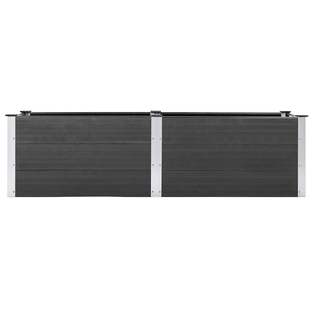 Garden Raised Bed Planter Outdoor Flower Plant Box 200x50x54 cm Grey