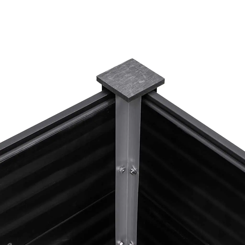 Garden Raised Bed Planter Outdoor Flower Plant Box 200x50x54 cm Grey