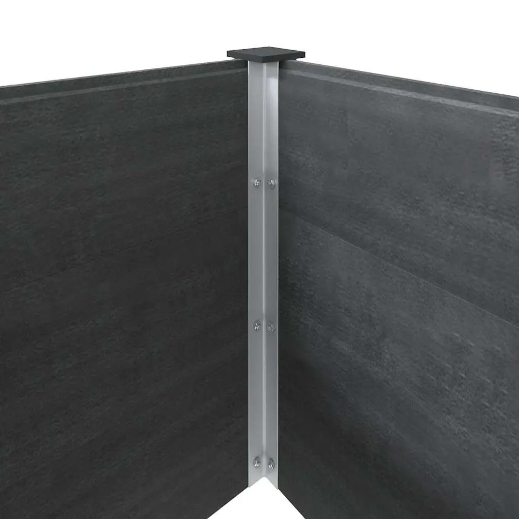 Garden Raised Bed Planter Outdoor Flower Plant Box 200x50x54 cm Grey