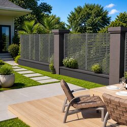 Grey WPC Louver Fence Panel: Practical Outdoor Solution