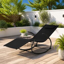 Comfortable and Reliable Rocking Sun Lounger