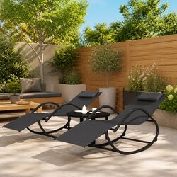 Comfort Meets Durability in Rocking Loungers Set of 2